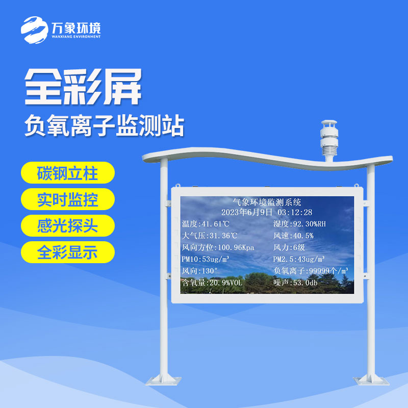 景区全彩屏负离子监测系统