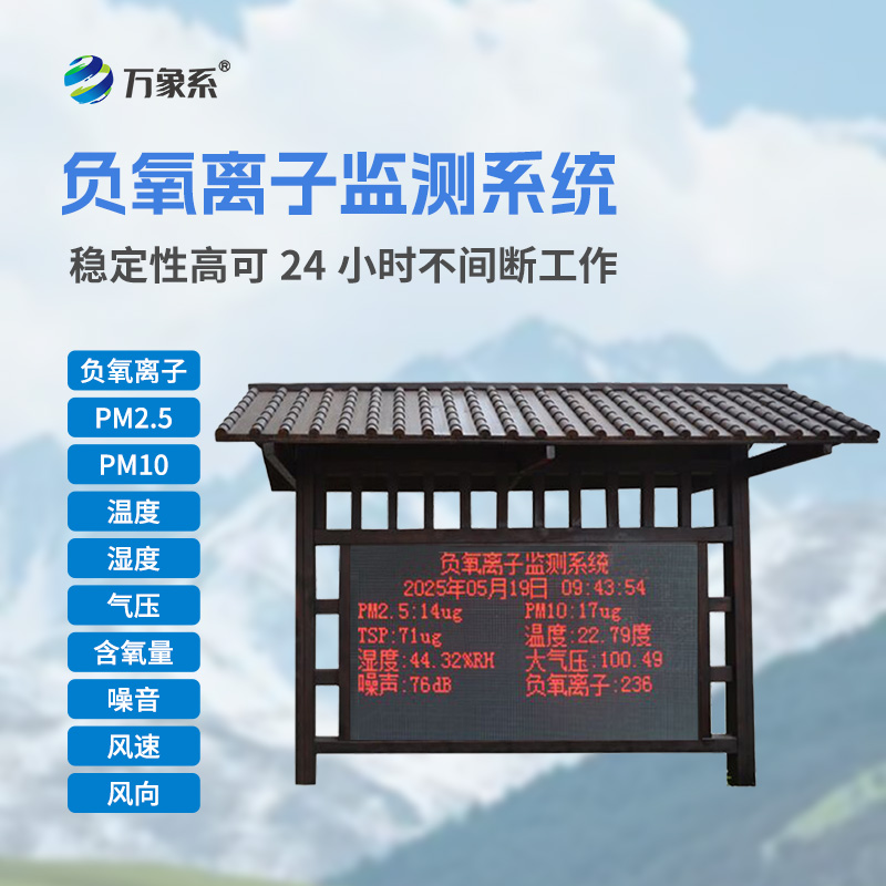 国产全自动负氧离子在线监测系统